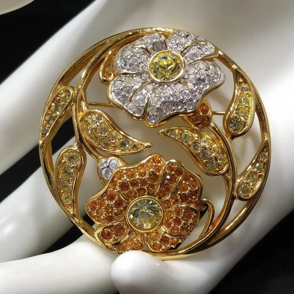 Swarovski Rhinestone Harmony Brooch, 